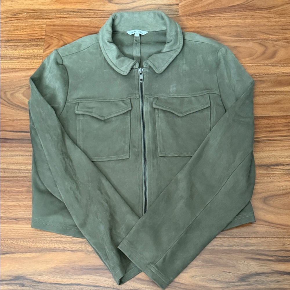 Olive Green Suede Women’s Jacket